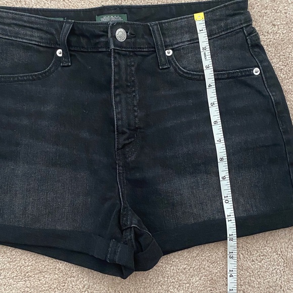 2 pair Black and Blue Denim Women Shorts - Picture 6 of 8